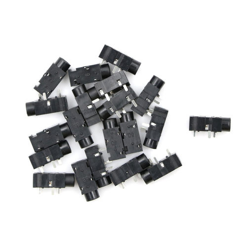 20PCS  PJ-320A 3.5mm Female Audio Connector 4 Pin DIP Headph
