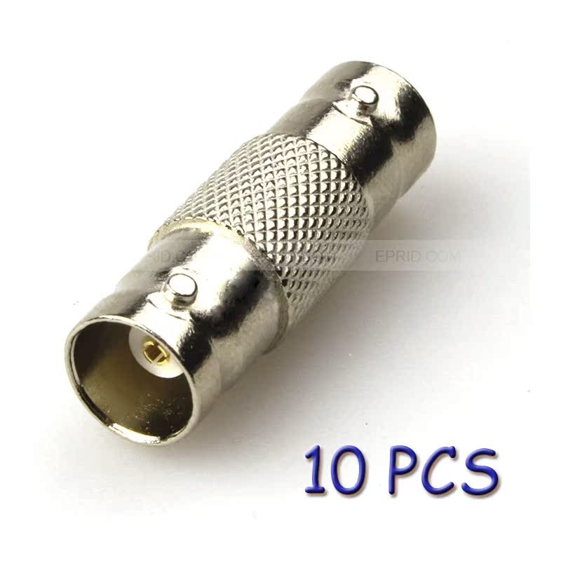10Pcs BNC Female to Female RG59 Coaxial Cable Coupler Adapte