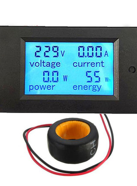 AC Voltage Meters 100A 80-260V Amps Volt Meter LED Power  Pa
