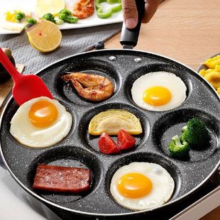 4/7 Cups Pancakes Frying Pans Breakfast Egg Pan Durable