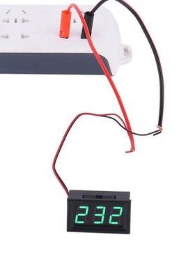 DC 5V-120V Voltmeter LED Display Panel 2 Wire Volt Voltage T