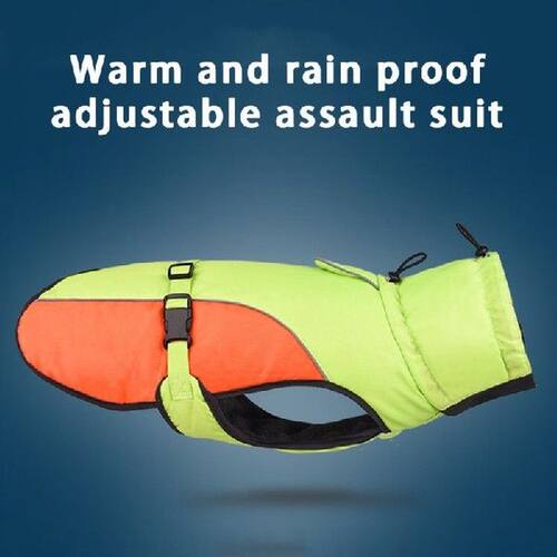 Winter Dog Coat Waterproof Dog Clothes With Harness Warm