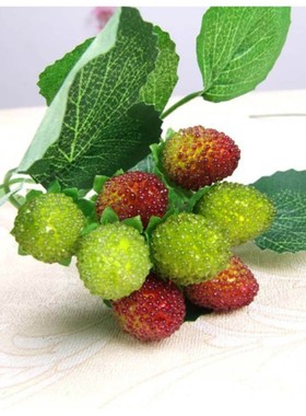 1PCS Tempting Berry leaf 9 Fruits Artificial Flowers DIY Wed