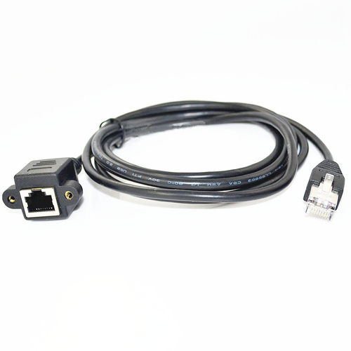 3FT Ethernet LAN extension Cable RJ45 Male to Female Screw p