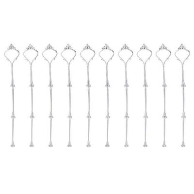 10 x Sets 2 or 3 Tier Cake Plate Stand Fittings Silver