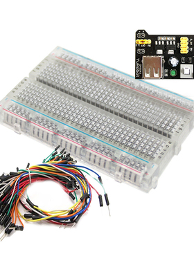 Clear Mini Prototype test board deck, 65pcs Breadboard Wire