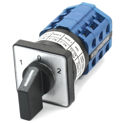 660V 10A 3 Position Three Pole Rotary Cam Changeover Switch