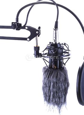 9cm Microphone Mic Fur Windscreen Windshield Wind Muff For R