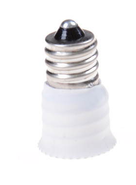 E12 to E14 White Color Holder Converter Socket Conversion B