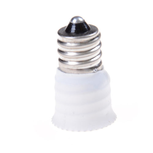 E12 to E14 White Color Holder Converter Socket Conversion B