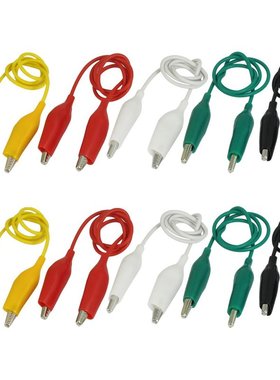 10Pcs 5-Double Ended Alligator Clips Test Lead Jumper Wire 5