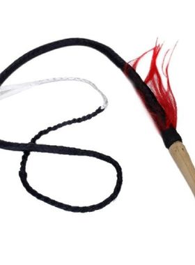 6ft Braided Leather Stockwhip Whip Bullwhip Bull Whip