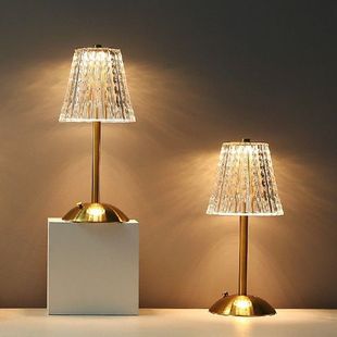 LED Crystal Table Lamp Romantic Atmosphere Light Touch Dimmi