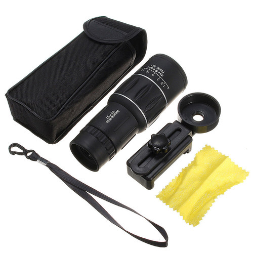 16x52 Zoom Hiking Monocular Telescope Lens with Phone Holder