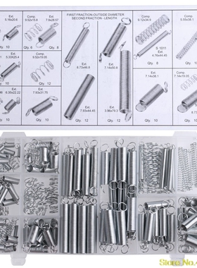 200PCS Metal pratique Tension / Compression Ressorts Assorti