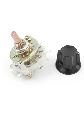 Knob 2P5T 2 Poles 5 Position Band Channel Rotary Switch Rota
