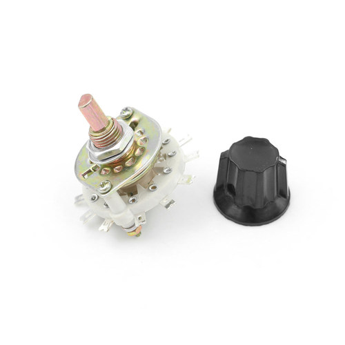 Knob 2P5T 2 Poles 5 Position Band Channel Rotary Switch Rota
