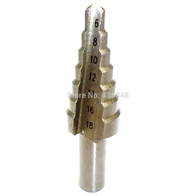 6-18mm Metric 7 Steps (6,8,10,12,14,16,18mm) Stepped Cone Dr
