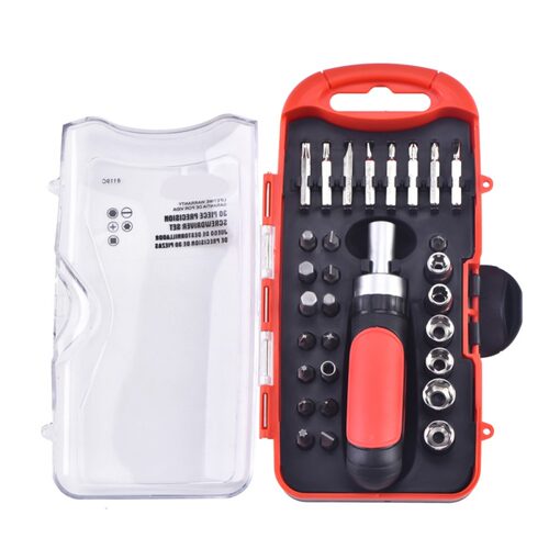 30PCS Multi-function Ratchet Screwdriver Bits Sleeves Repair