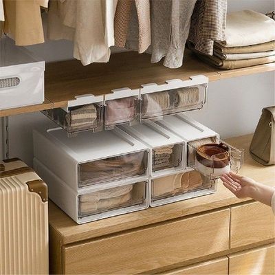 Drawer Underwear Organizers Self-adhesive Socks Divider