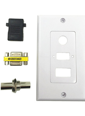 HDMI VGA 3.5mm Audio Pass Through Component Composite Wall F