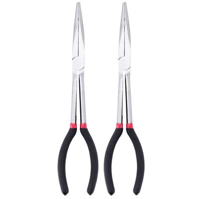 11 inch lengthened pliers needle nose pliers bent nose plier