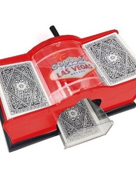 Plastic Hand Cranked Card Shuffler Durable Lightweight 2