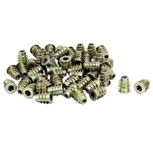 50pcs M5x13mm Screw to Nut Interface Insert Thread for Wood