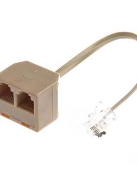 5x Telephone RJ11 Male Line to Double RJ11 Female Jack Filte