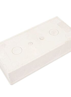 Flush Mounted Electrical Back Box Pattress 2 Gang 167x77x38m