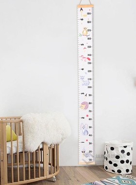 Newborn Baby Play Mat  Kids Growth Chart Height Measure Rule