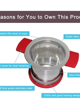 Hot 3Pcs Stainless Steel Reusable Tea Infuser Basket Fine