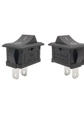 5/10Pcs KCD-101 2 Pin Boat Rocker Switch 15*21mm ON/OFF Swit