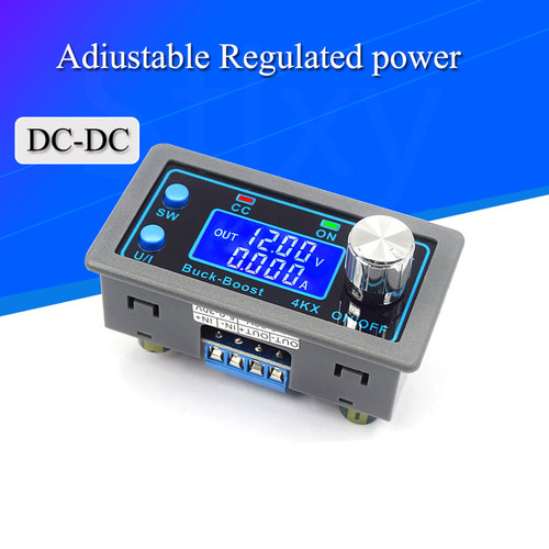 DC-DC Buck Boost Converter CC CV 0.5-30V 4A 5V 6V 12V 24V Po