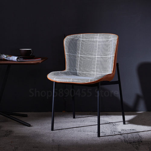 Modern Metal Dining Chair Minimalist Nordic Light Luxury