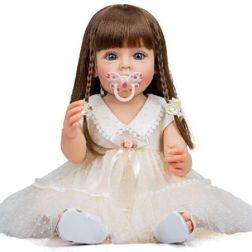 Newborn Reborn Baby Dolls Full Body Vinyl Silicone Girl