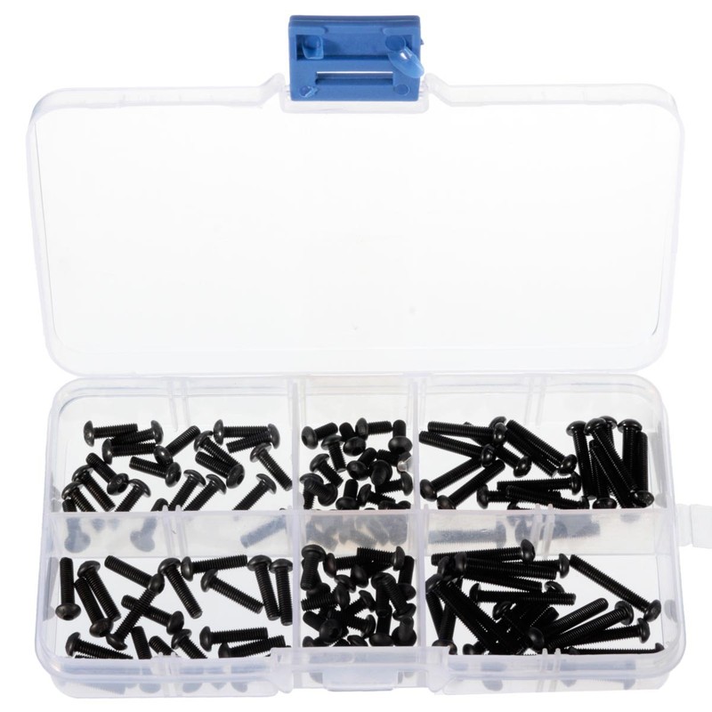 120pcs M3CH2 M3 4mm 6mm 8mm 12mm 16mm 20mm Black Carbon Stee