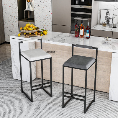 Simple Bar Chair Wrought Iron Bar Stools Modern Minimalist