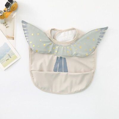 Infant PU Leather Waterproof Feeding Cloth Baby Drool Bib