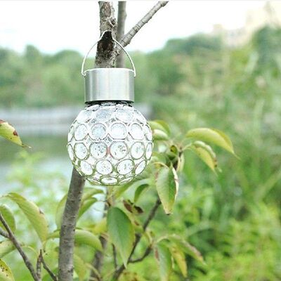 Solar LED Hanging Light Lantern Waterproof Hollow Out Ball