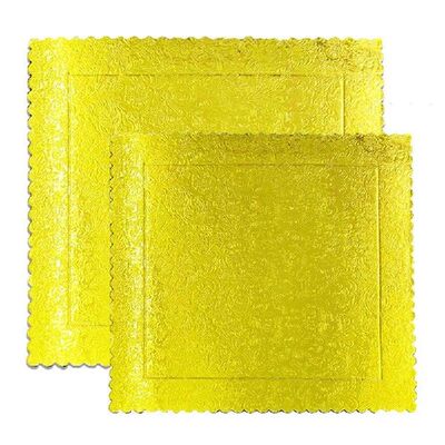 Premium 8/10inch Gold Square Round Paper Doilies Simple