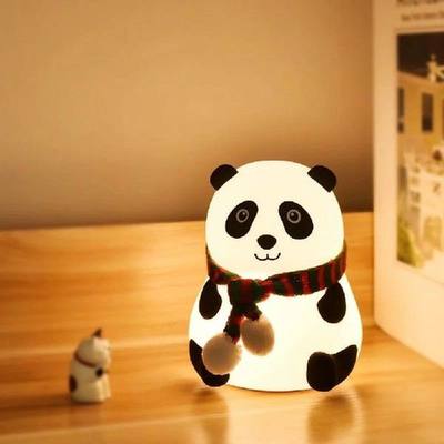 Newest Silicone Panda LED Night Night Touch Sensor Colorful