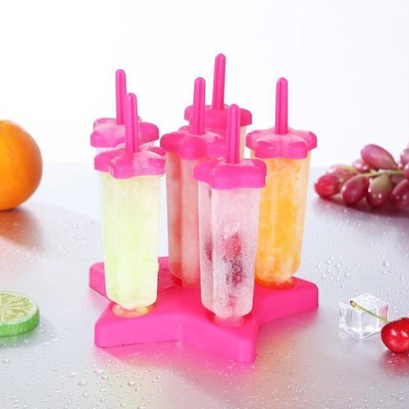 star shaped plastic ice cream mould diy reusable ice mold