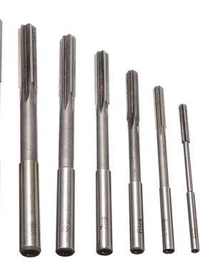 8pcs HSS H8 Machine Reamers Straight Shank Chucking Reamers