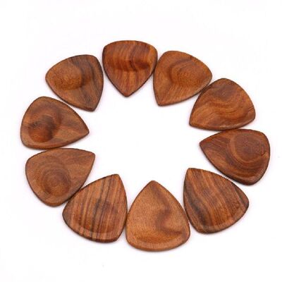 CHACATE PRETO/Olive Wood Guitar Pick for Electric Acoustic