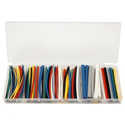 176pcs 2:1 Polyolefin Halogen-Free Heat Shrink Tube Sleeving