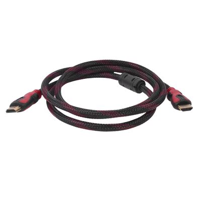 Black Red 1.5 Meter 19 Pin Male To Male HDMI PC HDTV Extensi