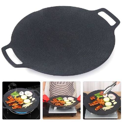 Korean Round Grill Pan Barbecue Pan Pork Belly Non-stick