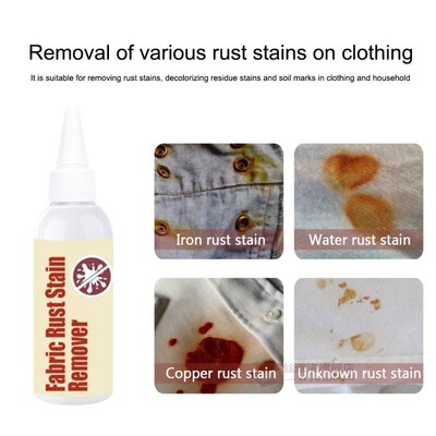 30ml Waterless Clothing Decontamination Fabric Rust Stain Re