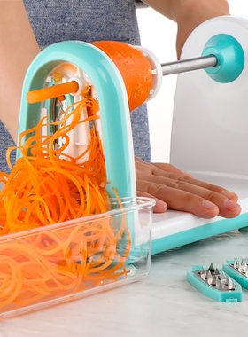 Manual Spiral Vegetable Slicer Spiralizer Cutter Round Mando
